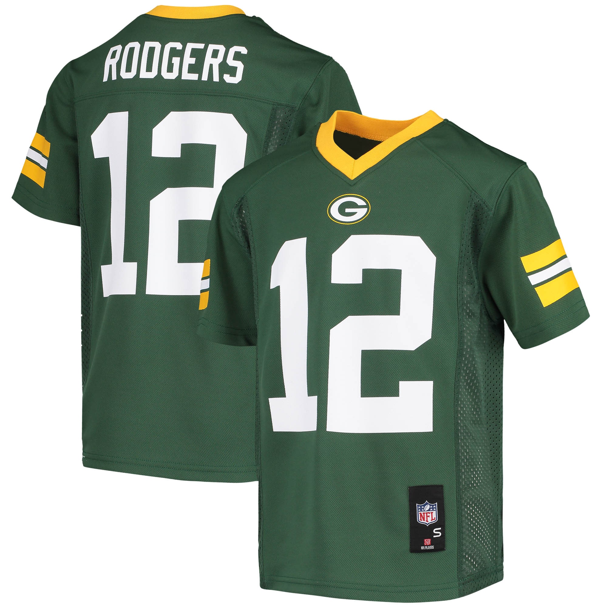 Youth Green Bay Packers Aaron Rodgers Green Player Jersey