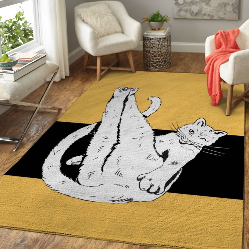 Winking cat  – Animals Area Rug Carpet