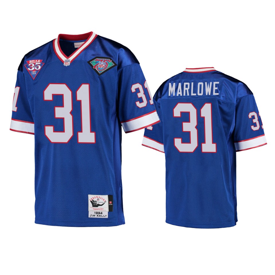 Buffalo Bills Dean Marlowe Royal Vintage Replica Jersey – Men