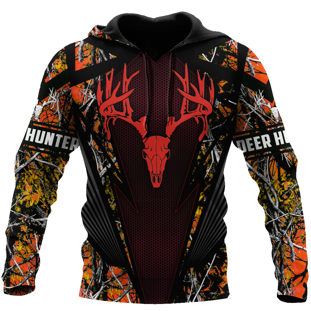 Red Unique Deer Hunting 3D All Over Printed For Man And Women