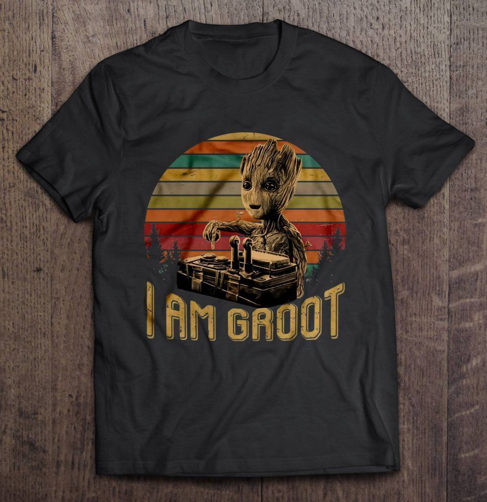 I Am Groot Vintage Version Gift Trending Design Shirt