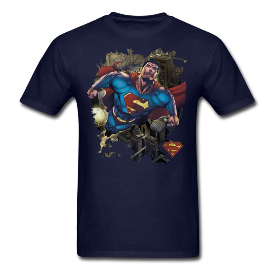 Superman Over Metropolis Men’S T-Shirt