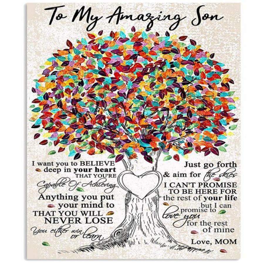 MOM TO MY AMAZING SON Vertical Poster