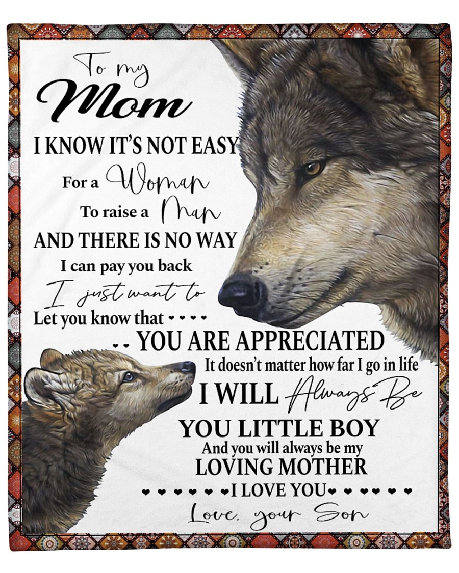 Animal Blanket Personalized Blanket Happy Women’s Day Gifts Mother’s Day Gifts Gifts For Mom Gifts For Mother From Son