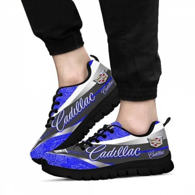 3D Printed Cadillac NTA Sneakers For Men & Women Ver 4 (Blue)