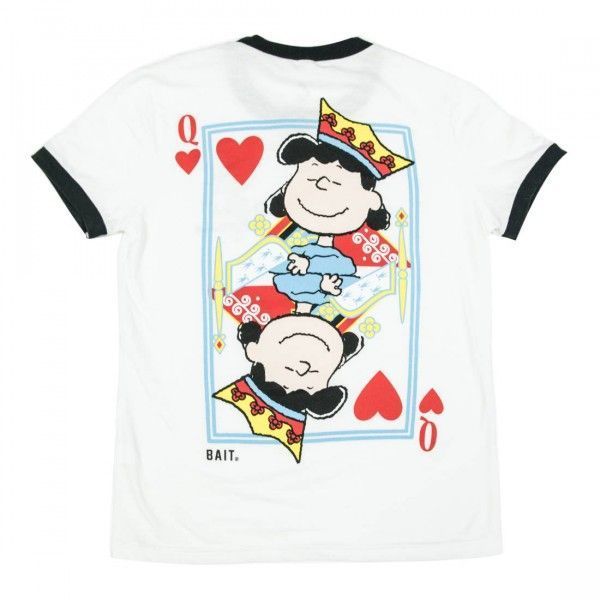 Bait X Snoopy Queen Of Hearts Cropped Shirt