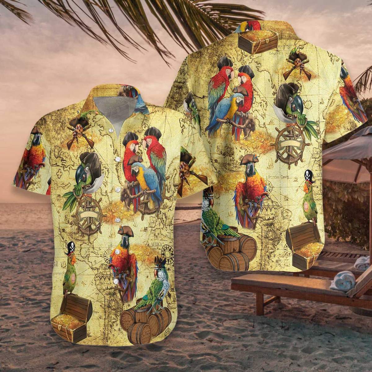 Amazing Pirate Parrots Hawaii Shirt Ha14870