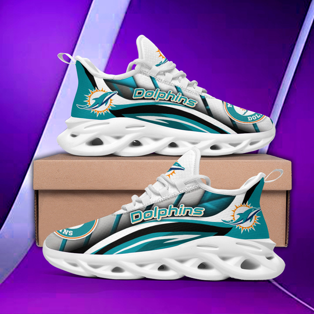 Miami Dolphins Yezy Running Sneakers Bb29