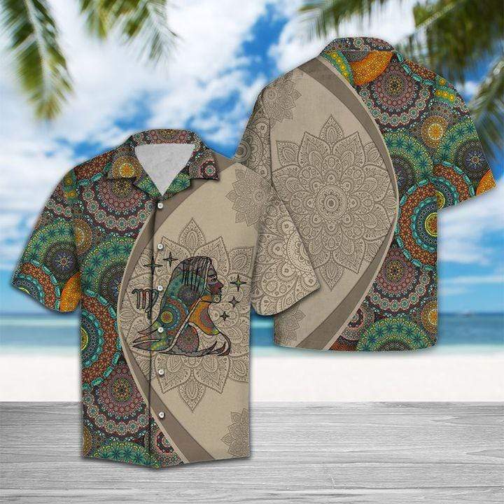 Amazing Virgo Horoscope Mandala Unisex Hawaiian Shirts #DH