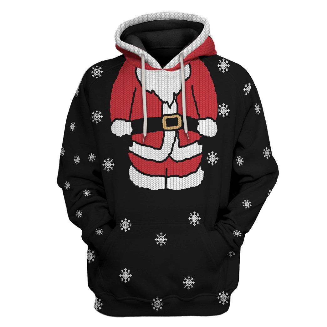 Casespring 3D Santa Claus Christmas Custom Tshirt Hoodie Apparel