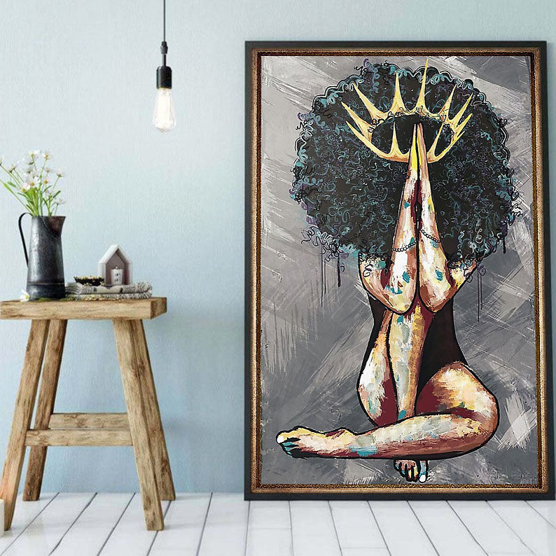 Black American Canvas Art Modern African American Poster Art Prints African American Girl African Men Alluring Living Room Bedroom Bathroom Home Decoration