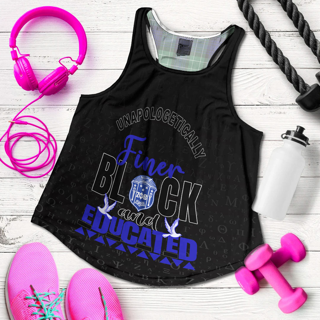 Africazone Clothing – Zeta Phi Beta Racerback Tank A35