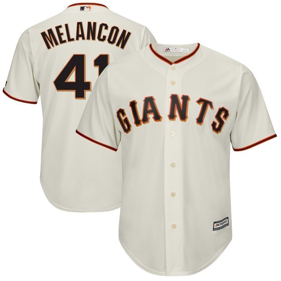 Mark Melancon San Francisco Giants Majestic Cool Base Alternate Player Jersey Cream 2019