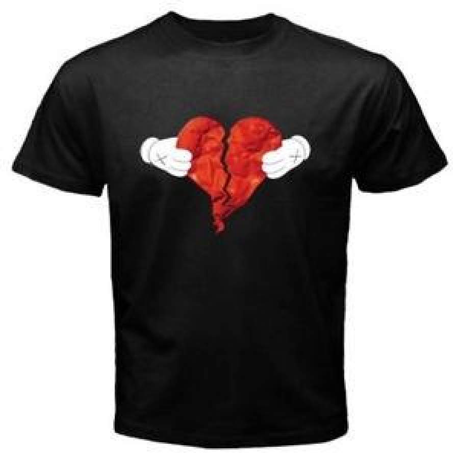 New Kanye West And Heartbreak Album Cover Men’s Black T-Shirt