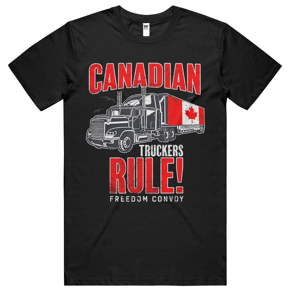 Canadian Trucker Rule Freedom Convoy 2022 T Shirts