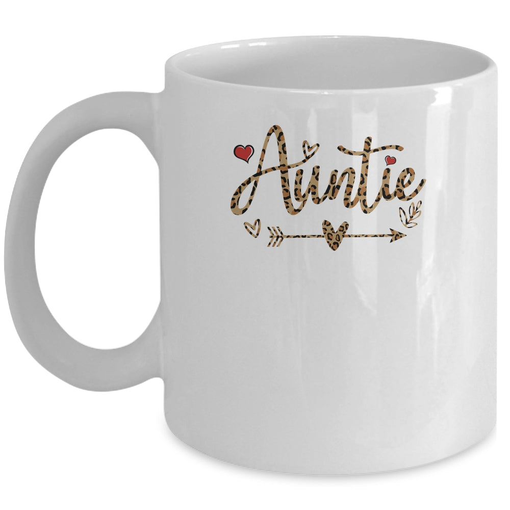 Auntie Leopard Aunt New Auntie First Time Gifts Mug