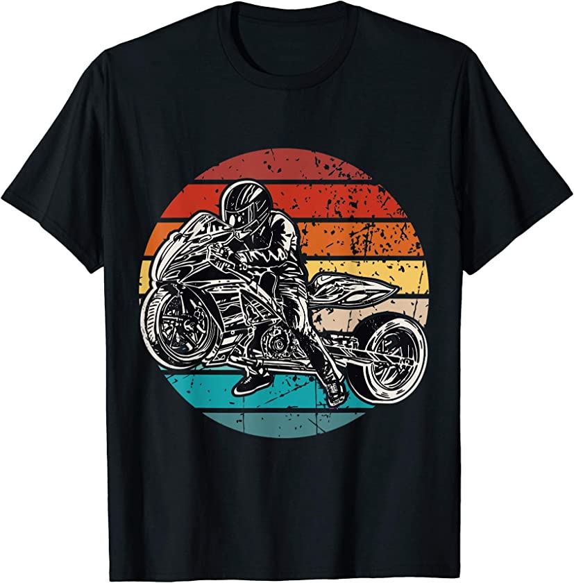 Vintage Motorcycle Drag Racing, Sprints Drag bike rider T-Shirt