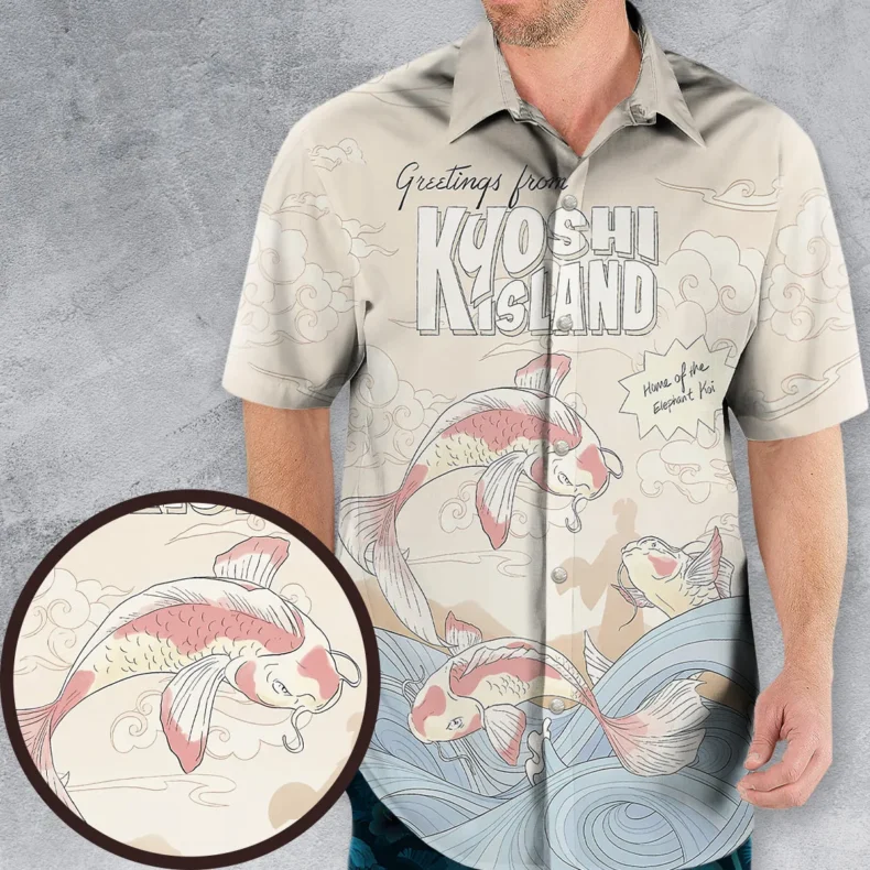 Kyoshi Island Avatar The Last Airbender Hawaiian Shirt