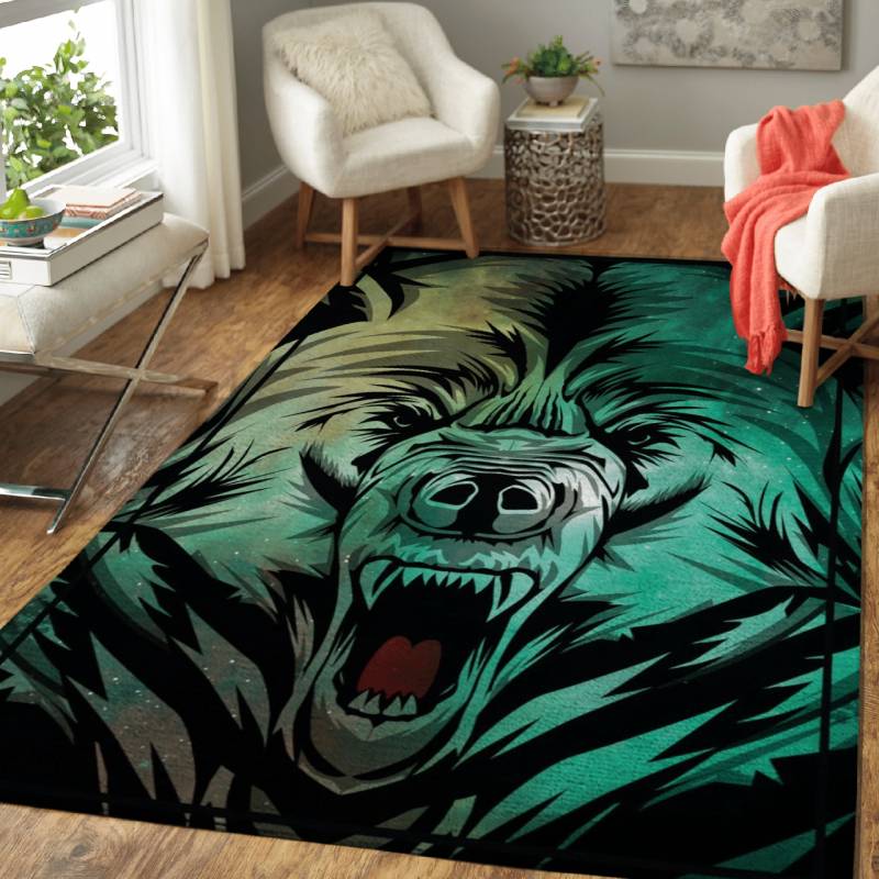 SPIRIT SPACE BEAR  – Animals Area Rug Carpet