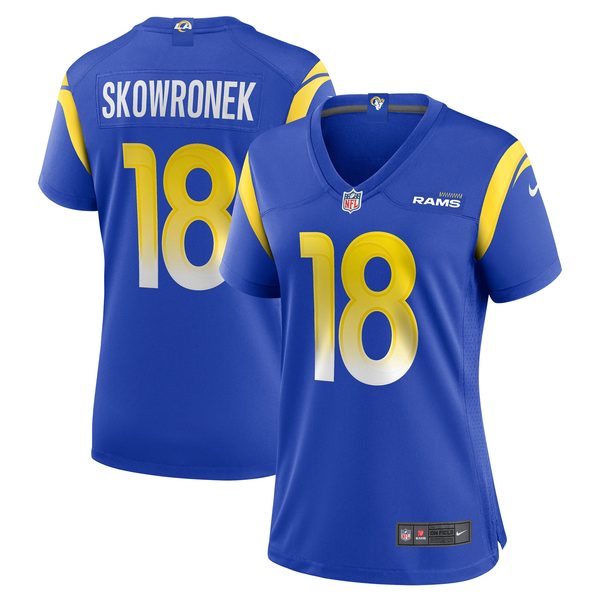 Ben Skowronek Los Angeles Rams Womens Game Jersey – Royal NFL