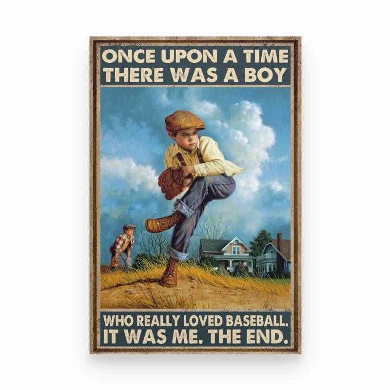 Baseball A Boy Really Loved Baseball - Poster