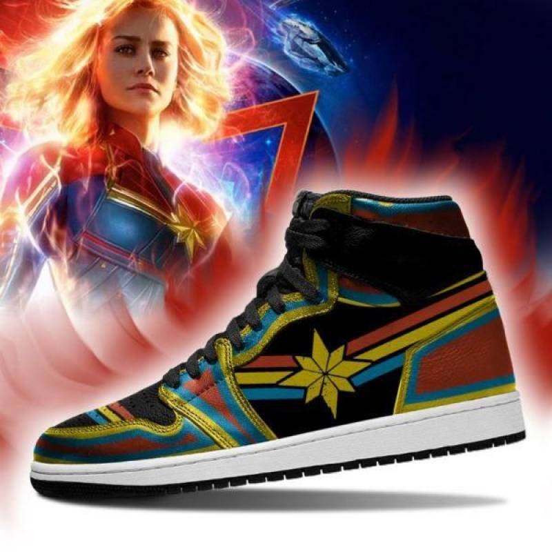 Captain Marvel Air Jordan Sport Custom Sneakers