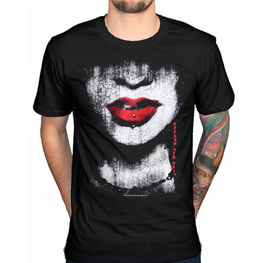 Classic Mens Escape The Fate Lips T-Shirt Ungrateful Situations Issues No Sympathy