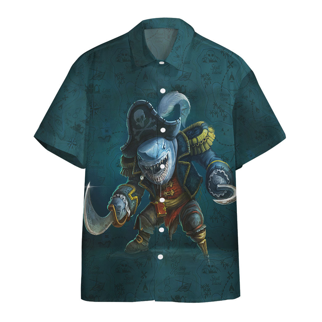 Gearhuman Pirate Shark Custom Hawaiian Shirt Ha101313