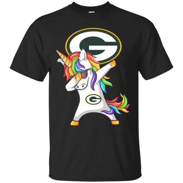 Unicorn Dabbing Green Bay Packers T-shirt