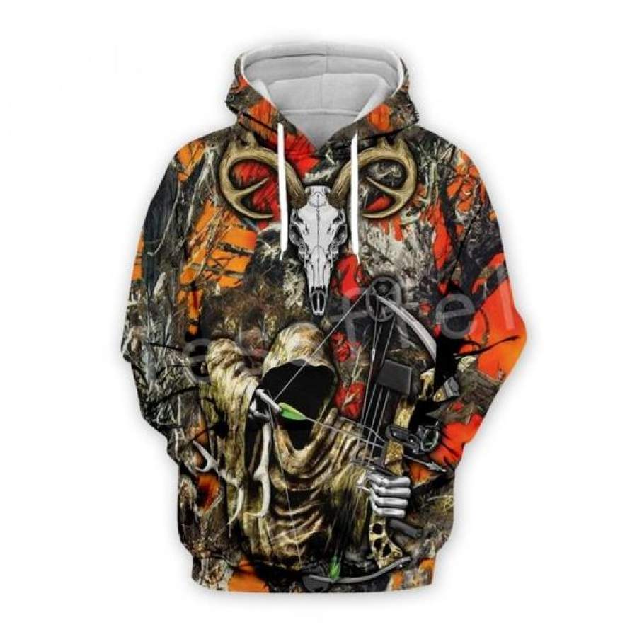 Tessffel Hunter Animal Camo Hoodie Unisex 3D All Over Print