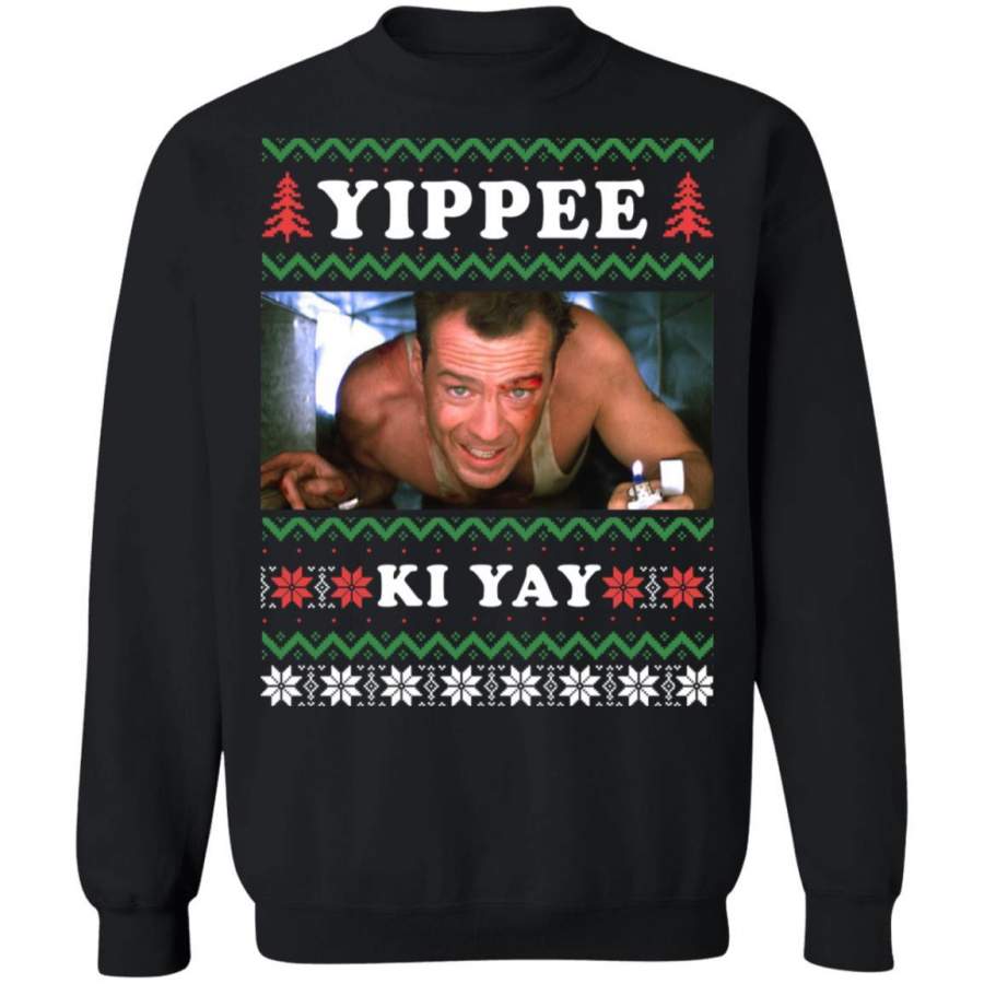 Die Hard Yippee Ki Yay Christmas Ugly Sweater TEENIDI Store