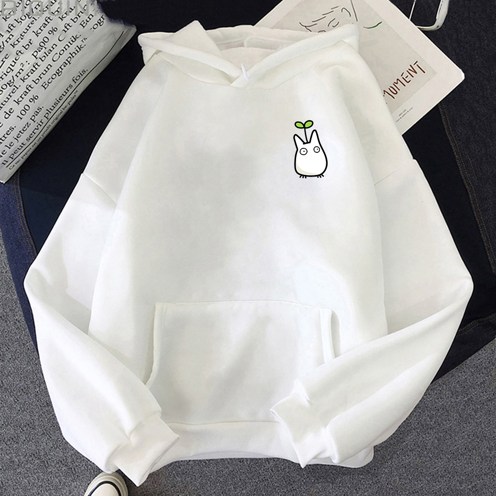 Studio Ghibli Hoodie Totoro Sweatshirts Kawaii Hoodies Japanese Anime Graphic Hoody Manga Printing Pullovers Women Casual Tops alx