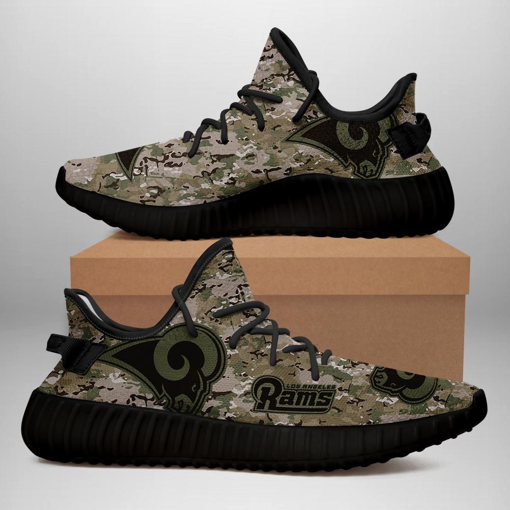 Los Angeles Rams Us Military Camouflage Unisex Sneaker Football Custom Shoes Los Angeles Rams Yeezy – Yeezy Shoes