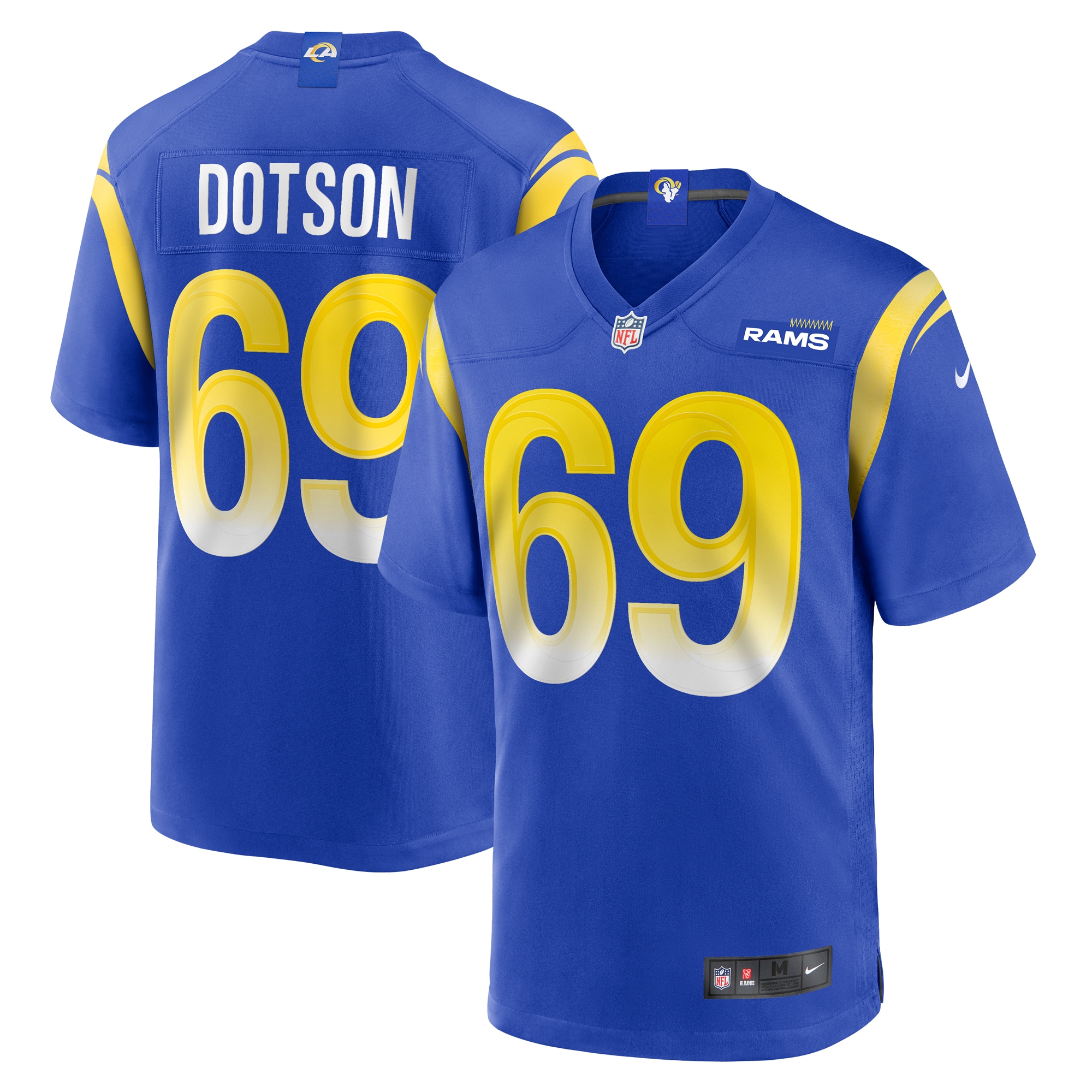 Kevin Dotson Los Angeles Rams Game Jersey – Royal