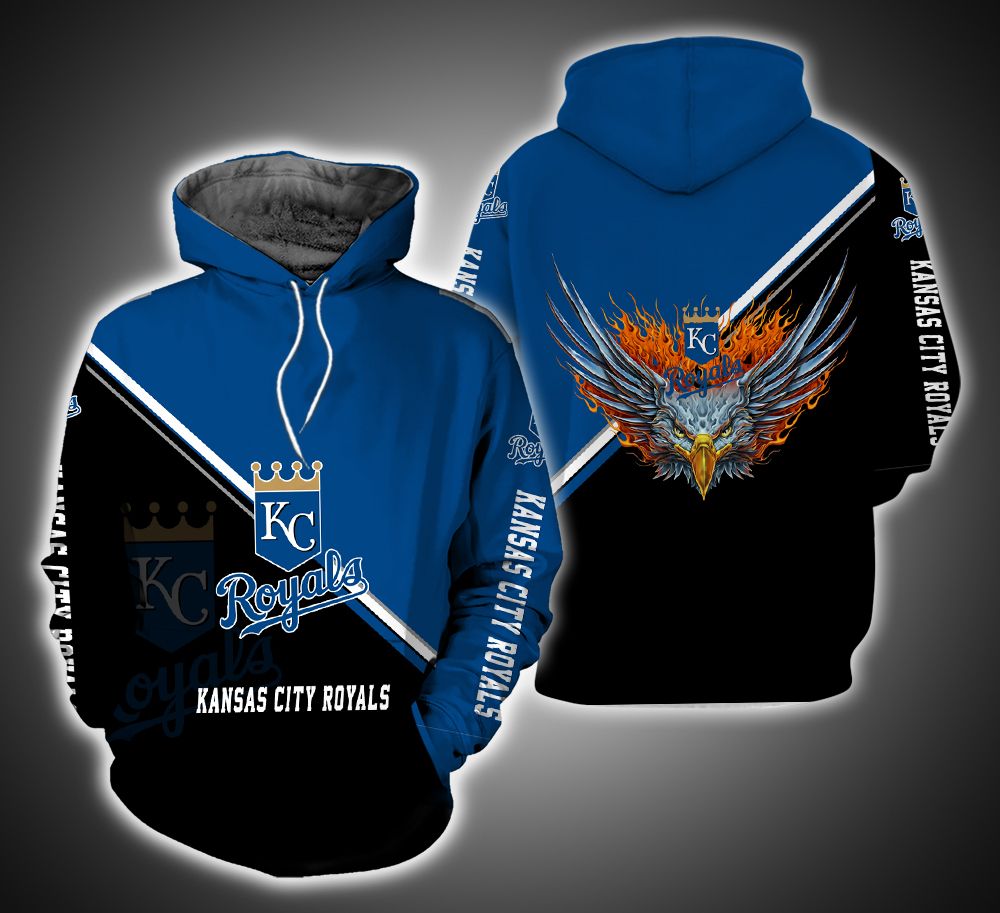 Kansas City Royals Fire Eagle 3D Print Hoodie