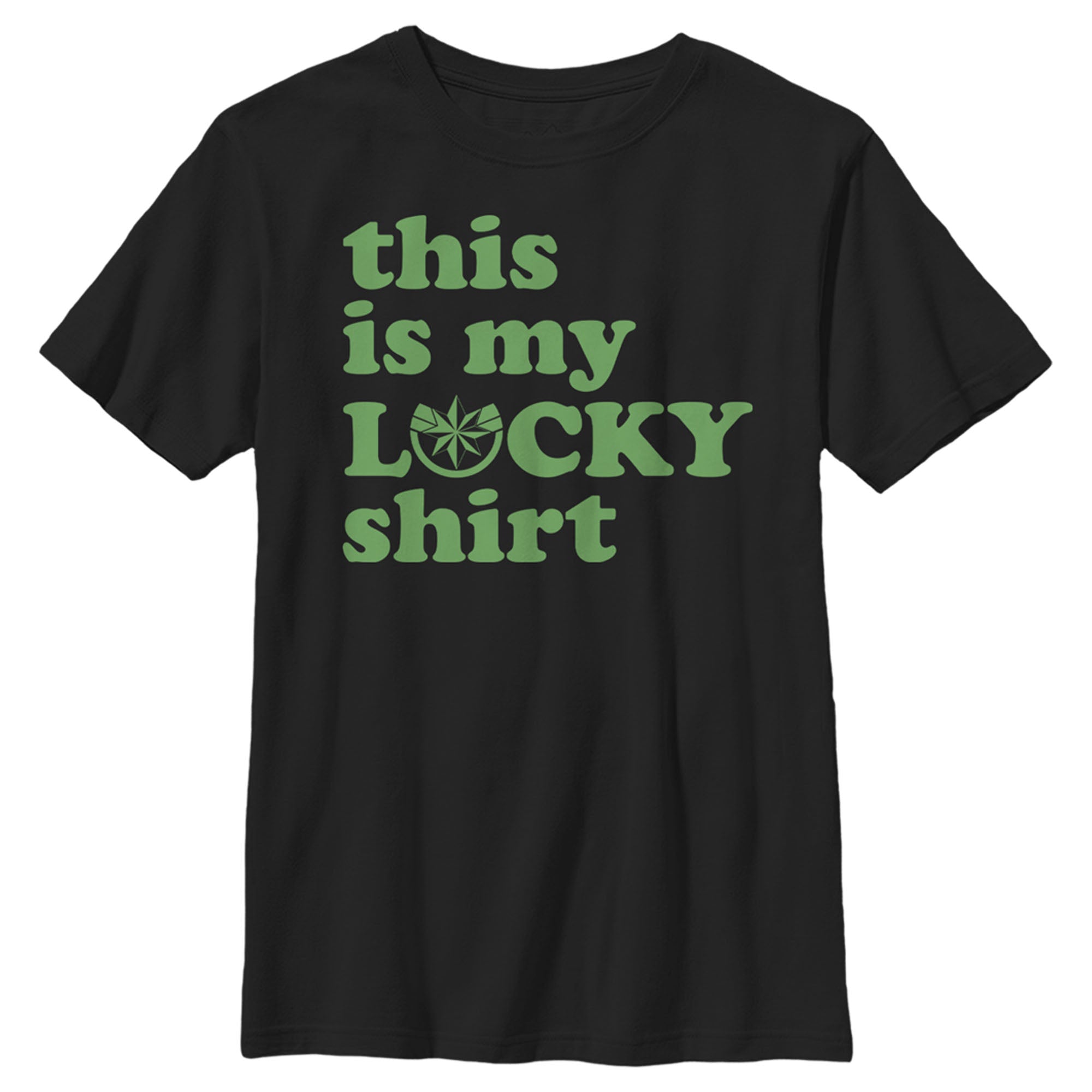 Boy’S Marvel Captain Marvel St. Patrick’S Day This Is My Lucky Shirt T-Shirt