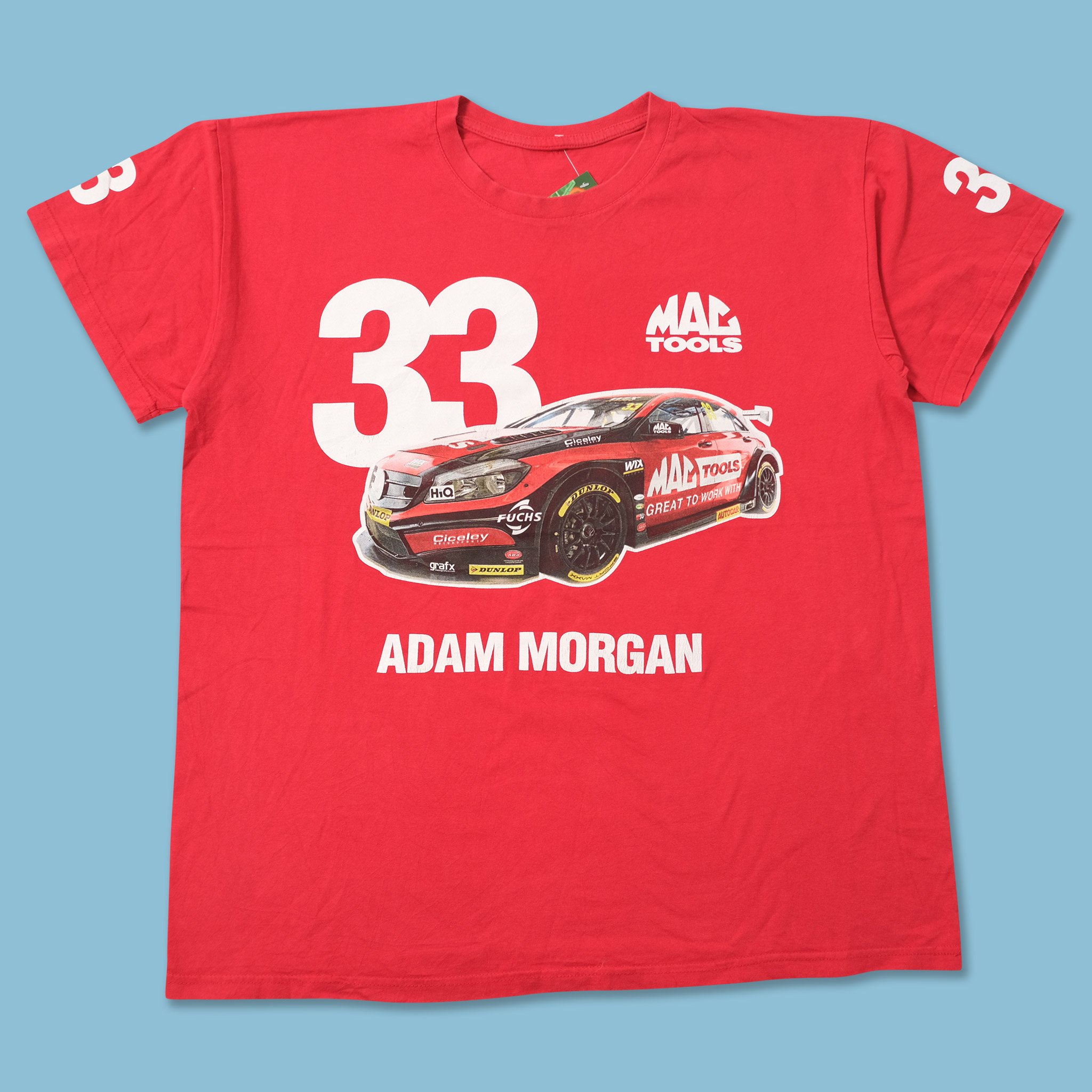 Vintage Adam Morgan Racing T-Shirt Xlarge