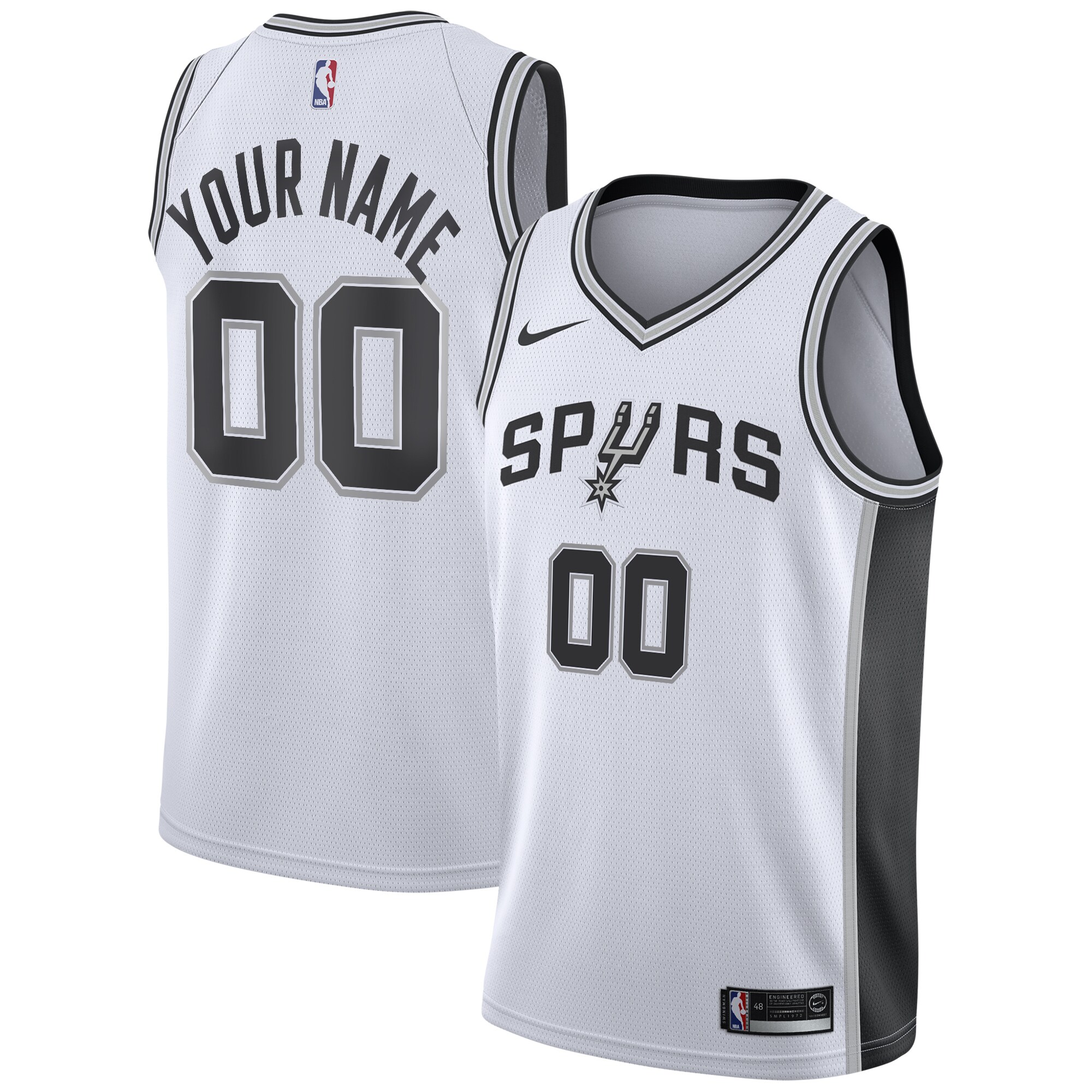 San Antonio Spurs Association Swingman Jersey – Custom – Youth