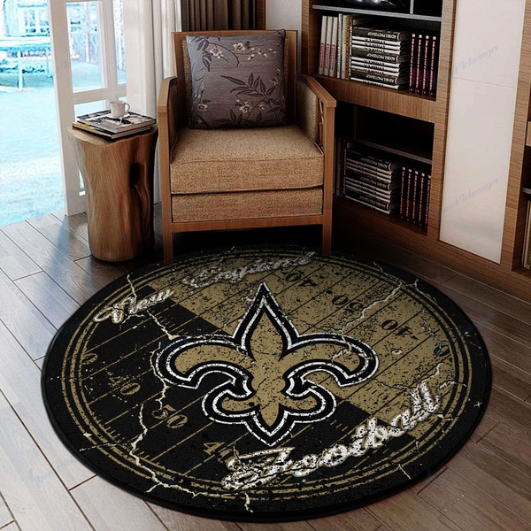 New Orleans Saints Round Rug 74