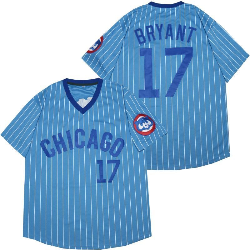 Chicago Cubs kris Bryant #17 2020 MLB Blue Jersey