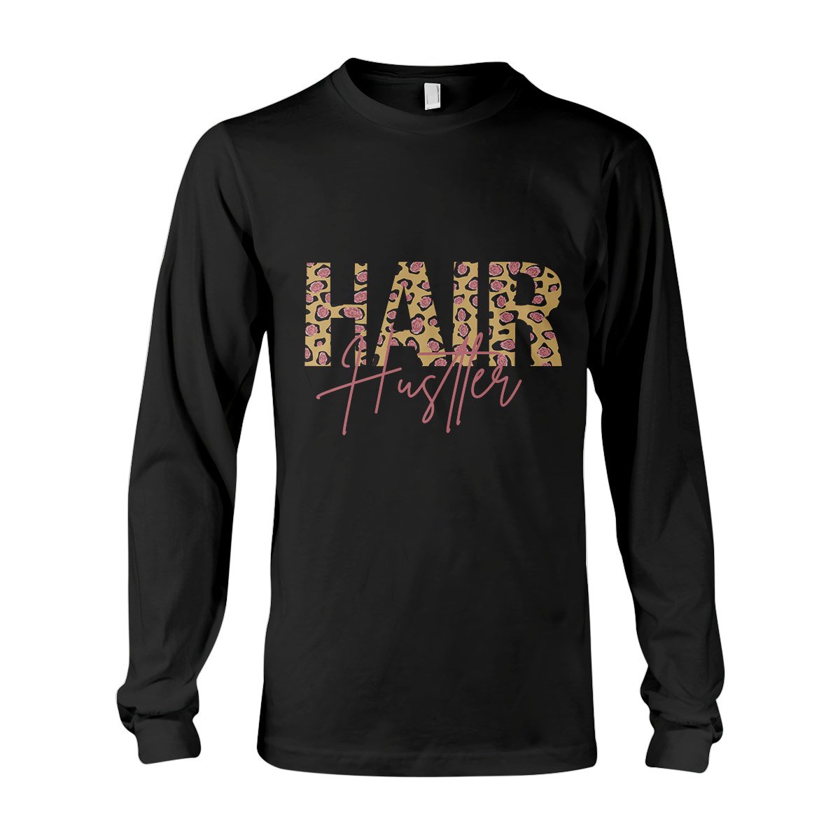 Hair Hustler Leopard Ez09 0809 Long Sleeve T-Shirt