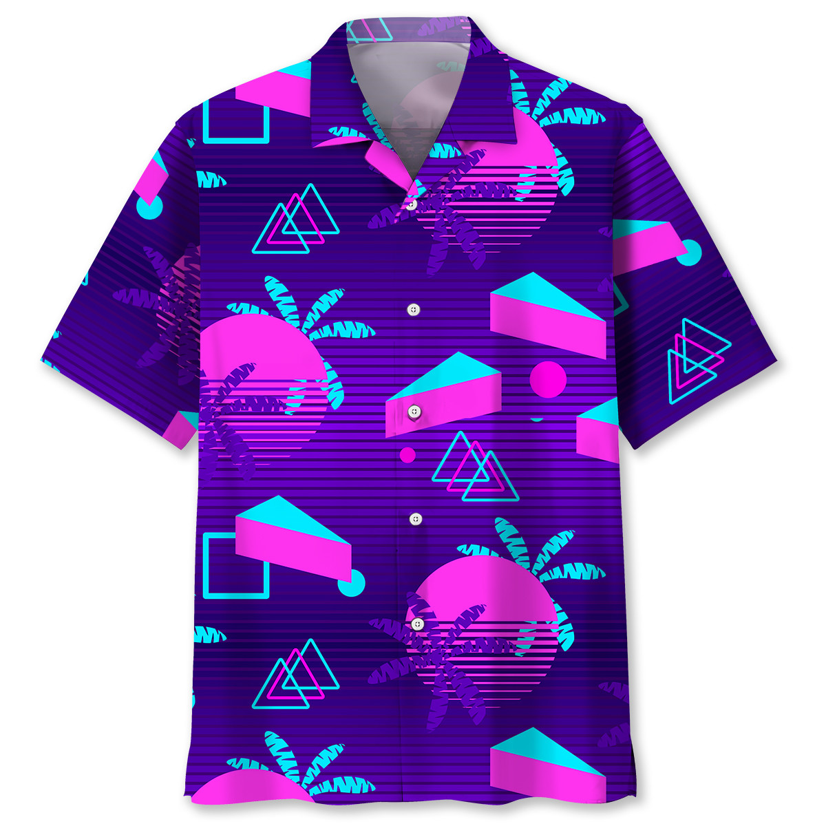 Synthwave Hawaiian Shirt Ha8091