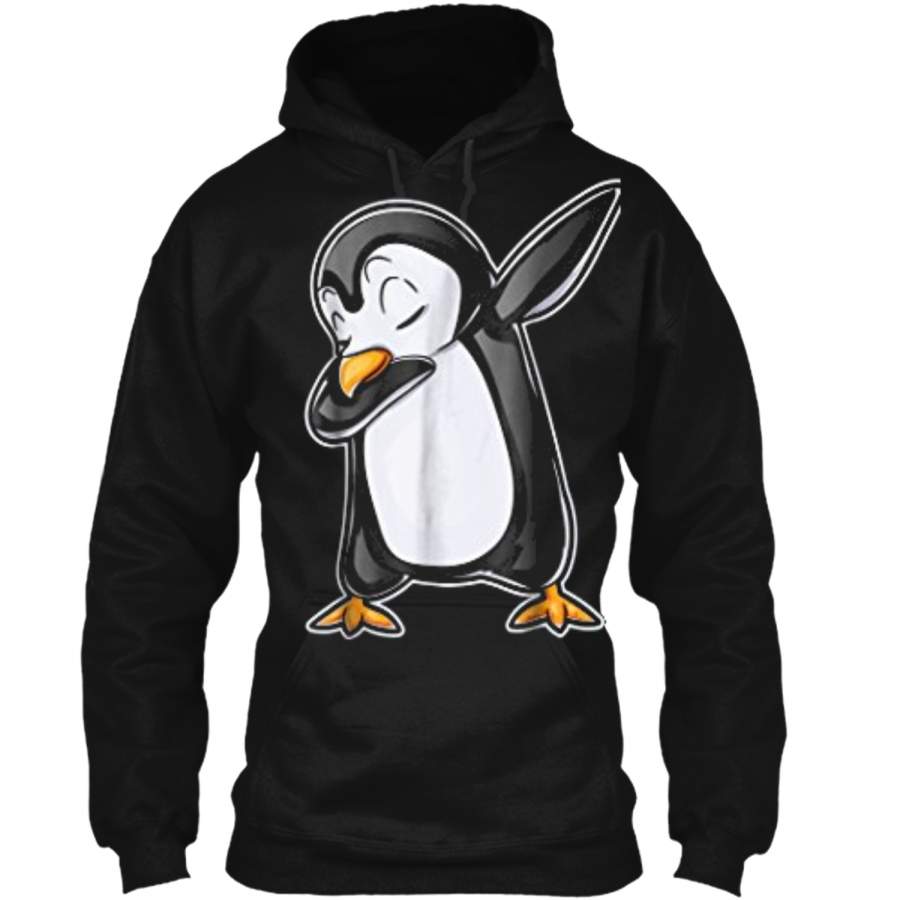 Dabbing Penguin Dab Dance Bird Funny Gifts  Pullover Hoodie 8 oz