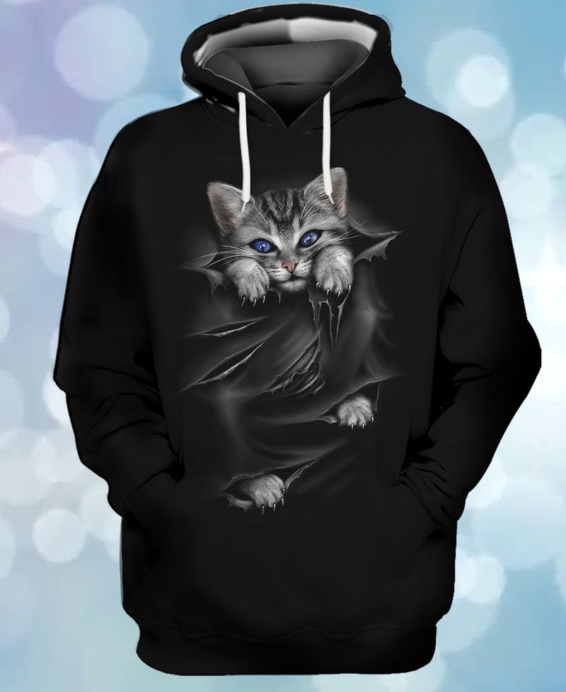 Cute Kitten 3D Full Print Hoodie