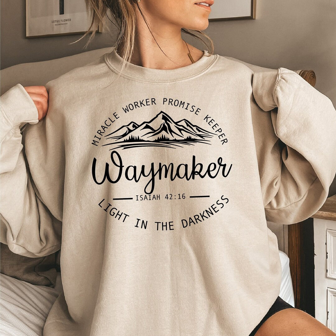 Waymaker Sweatshirt, Faith Sweatshirt, Christian Sweatshirt, Jesus Sweatshirt, Bible Verse Faith Shirt, Christian Gift