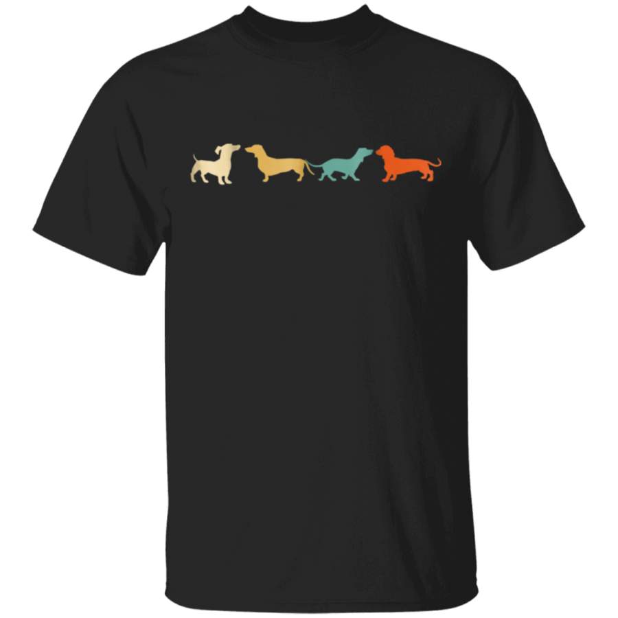 Dachshund Shirt Vintage Retro Wiener Dog Tee Gift