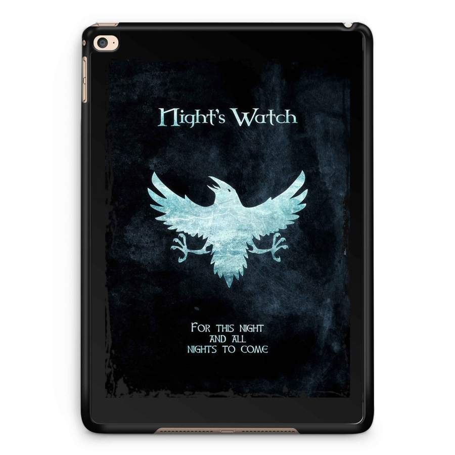 Game Of Thrones Nights Watch Poster iPad 2 / 3 / 4 / 5 / 6| iPad Air / Air 2 | iPad Mini 1 / 2 / 3 / 4 | iPad Pro Case