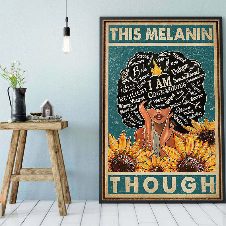 South Africa Custom Canvas Prints Beautiful Black Poster Black Girl Magic Black Man Delightful Canvas Room Decor