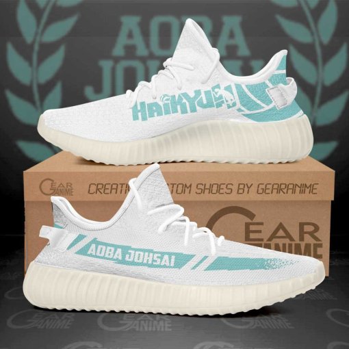 Aoba Johsai Shoes Haikyuu Custom Anime  Personalized Name Yeezy Sneakers Tt11