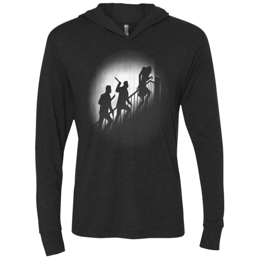 The Nosferatu Hunters Triblend Long Sleeve Hoodie Tee